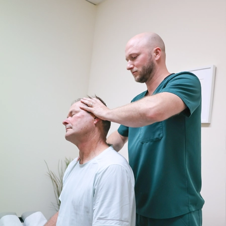 Chiropractor Lincolnton NC Daniel Sitzmann Neck Pain Adjustment